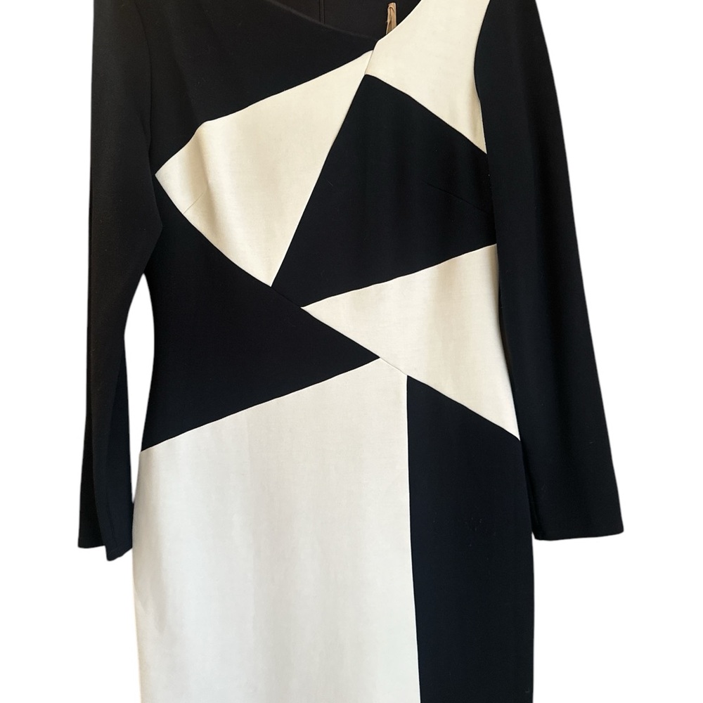Bailey 44 Black and White Geometric Dress